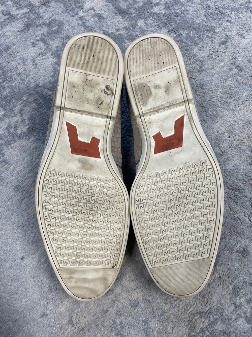 Santoni Woven Loafer Light Brown Beige Sz 12 - Picture 11 of 16